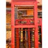 Modern hinged steel front door with a durable powder-coated finish, custom manufactured by Trust and Smart Metals.