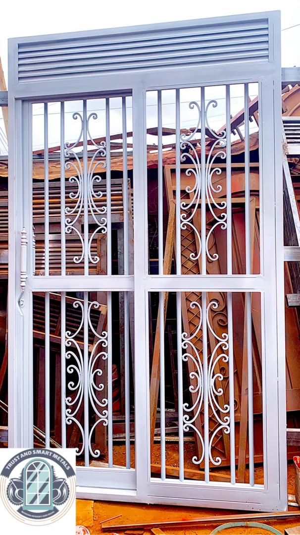 Steel single sliding door