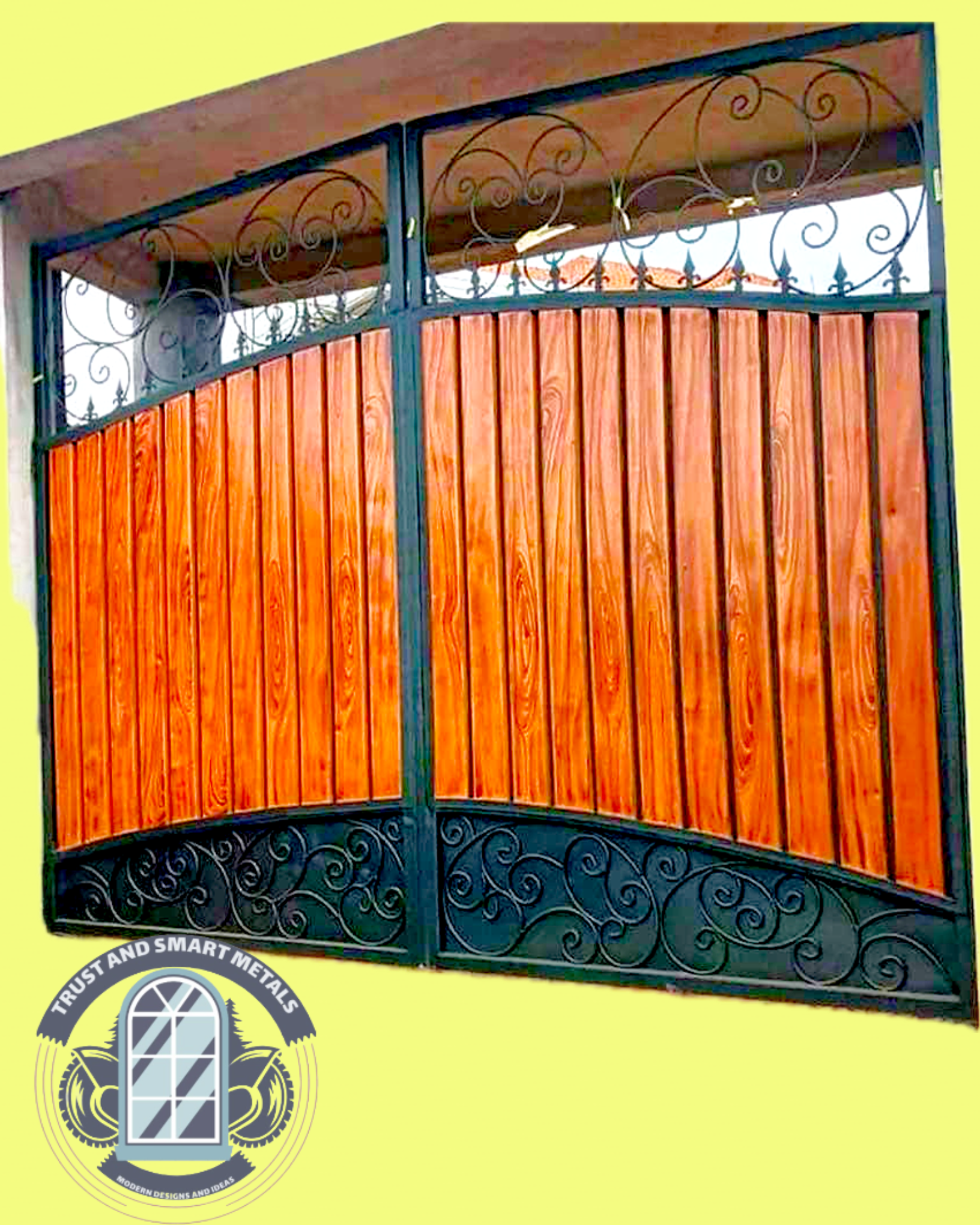 double-opening-steel gate