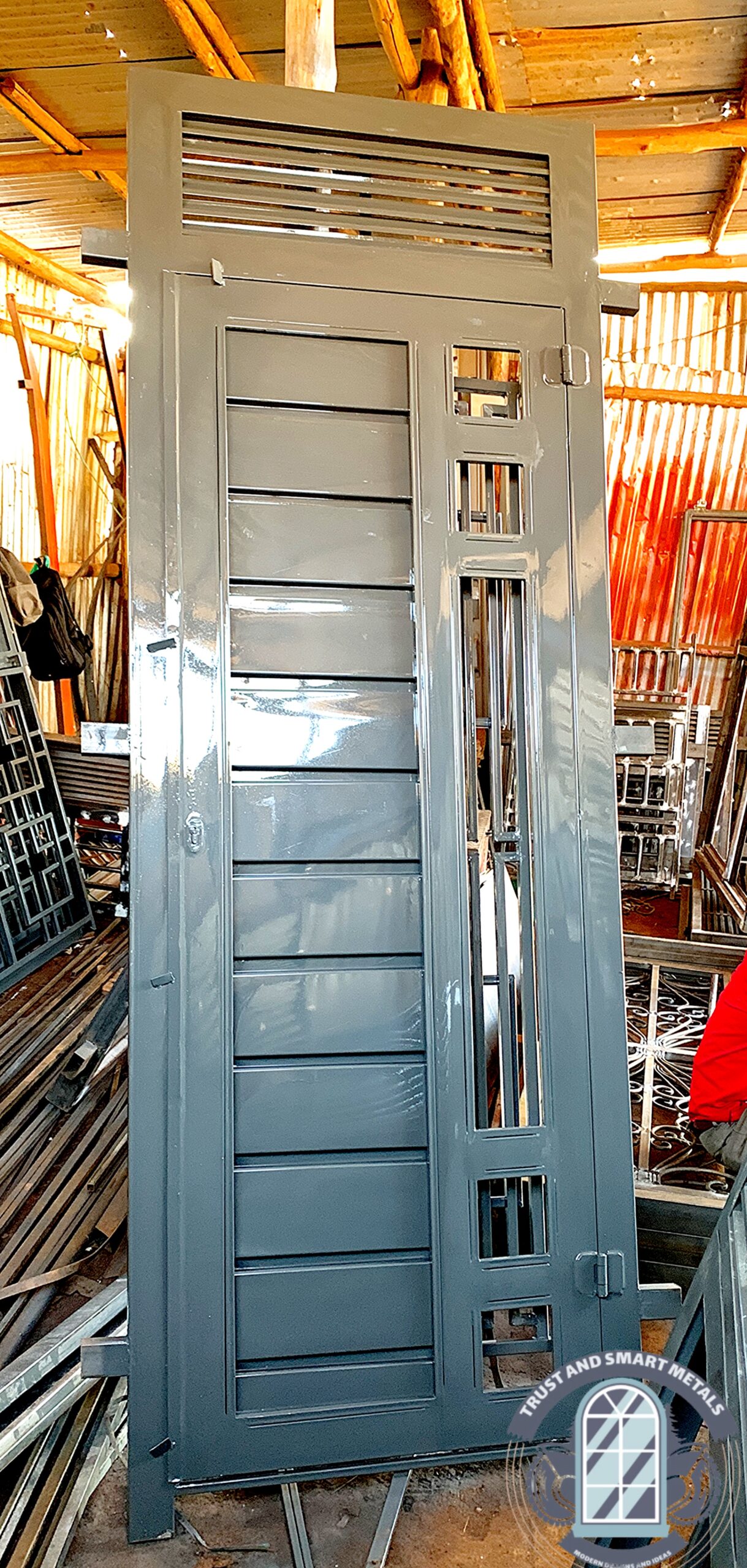 Modern Steel Behind Door