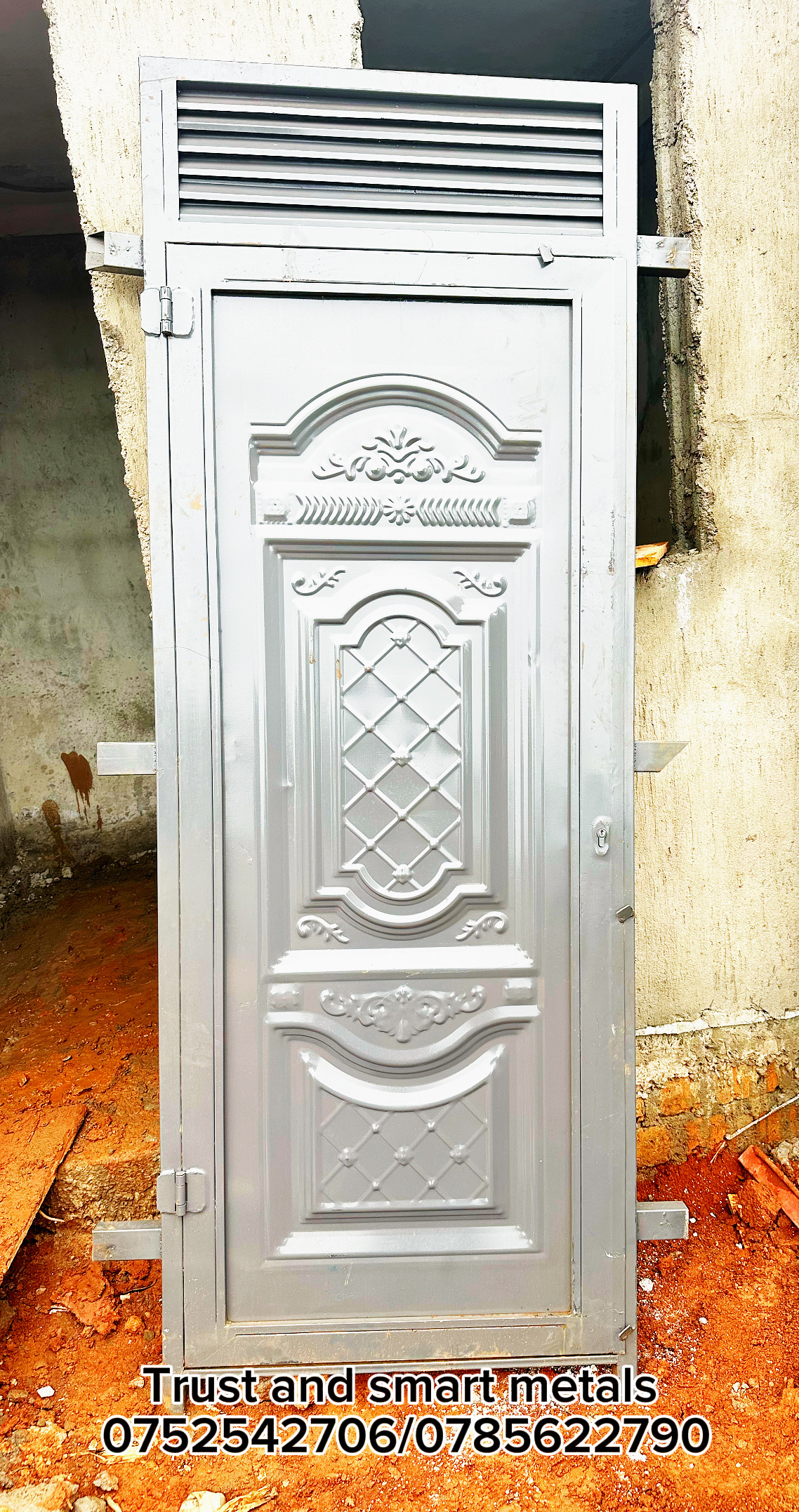 Behind Solid Plate Door